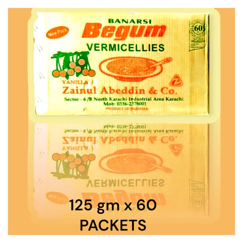 BEGUM VERMICELLIES 125 gm X 60 PACKETS CTN